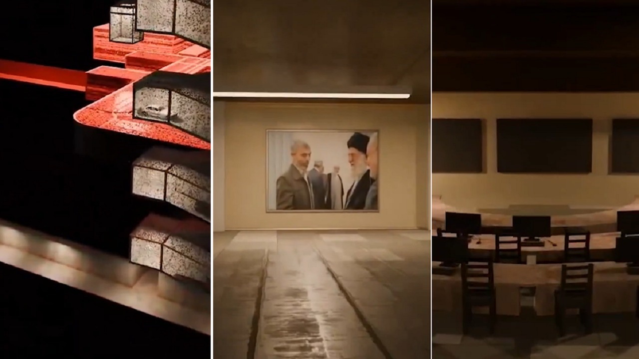 محاكاة ثلاثية الأبعاد لمخبأ خامنئي تحت الأرض لحظة الهجوم الإسرائيلي عليه.. فيديو