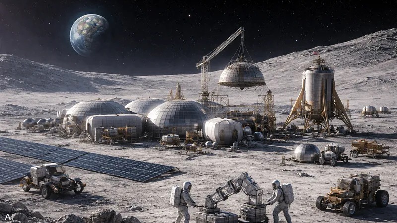 ناسا تعلن بناء مقر لعيش البشر على سطح القمر