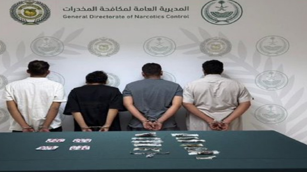 القبض على 4 مواطنين لترويجهم الحشيش في الجوف