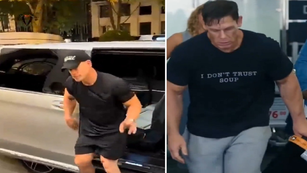 جون سينا يثير قلق جمهوره بعد ظهوره بظهر منحني.. فيديو