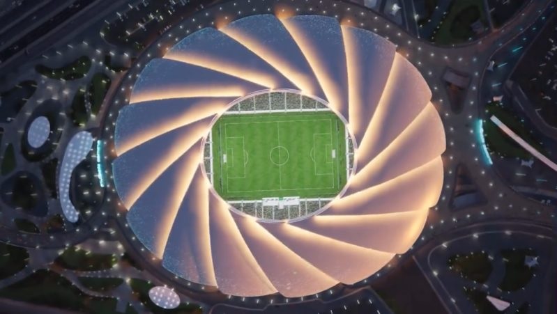 أحدث تطورات أعمال استاد أرامكو.. فيديو