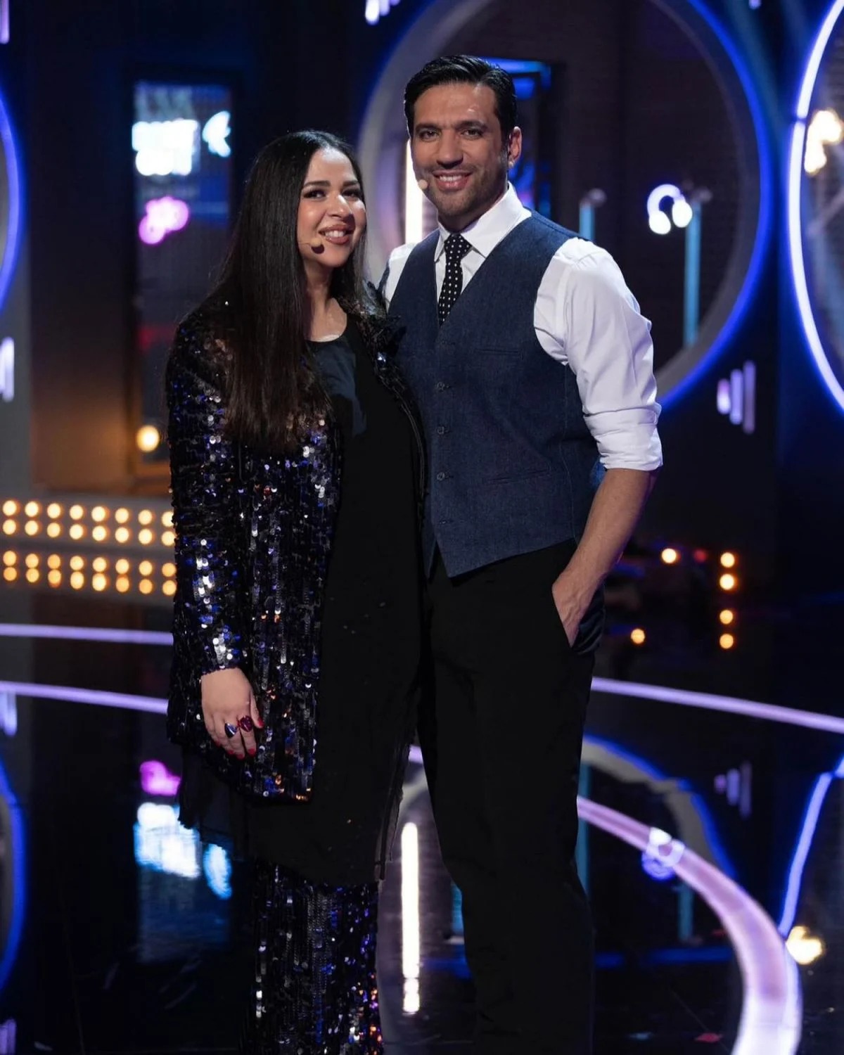 رسالة رومانسية من حسن الرداد لزوجته إيمي سمير غانم