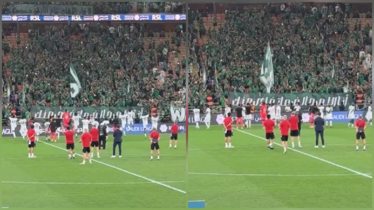 زوجة يايسله تشارك احتفالات اللاعبين عقب الفوز.. فيديو