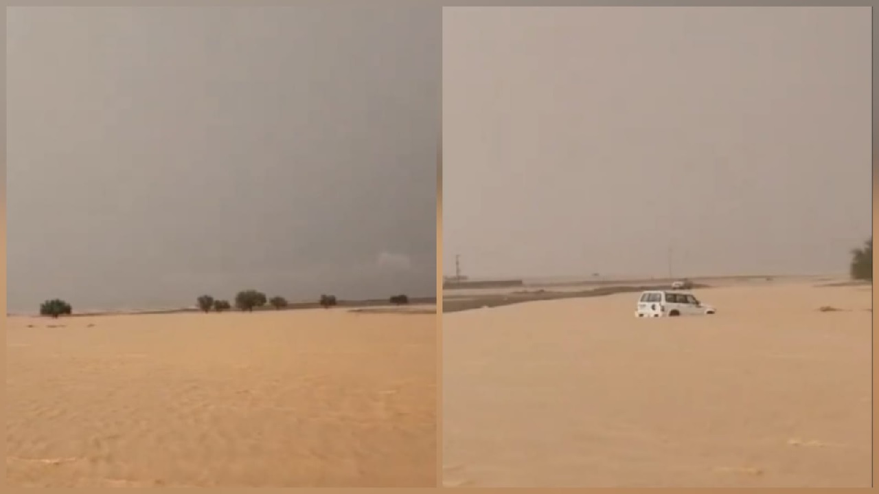 أمطار غزيرة تجتاح الدوادمي وإنقاذ محتجز وسط السيول.. فيديو