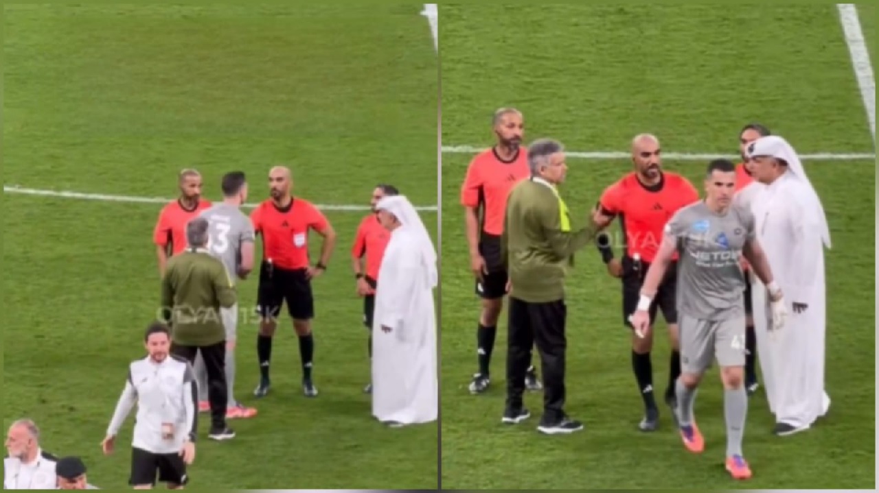 ردة فعل غاضبة من غروهي تجاه الحكم عقب نهاية المباراة.. فيديو