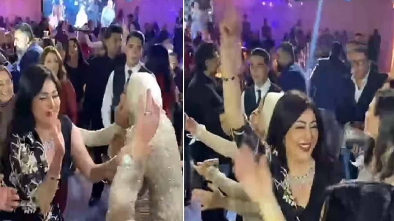 وفاء عامر تشعل حفل زفاف بوصلة رقص.. فيديو