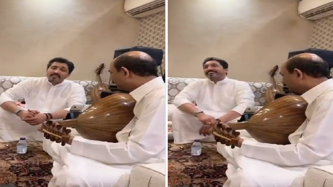 جلسة طربية تجمع عبادي الجوهر وفهد الكبيسي.. فيديو