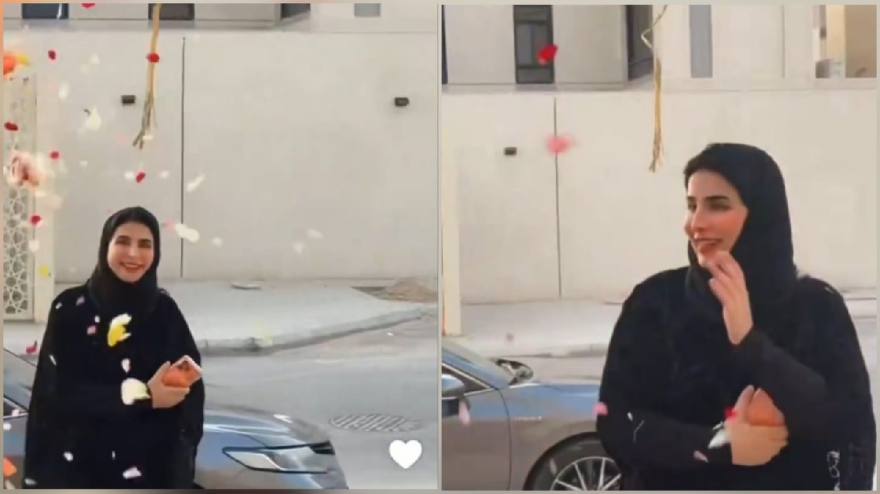 سعيد الزهراني يستقبل زوجته بالورود بعد خروجها من المستشفى.. فيديو