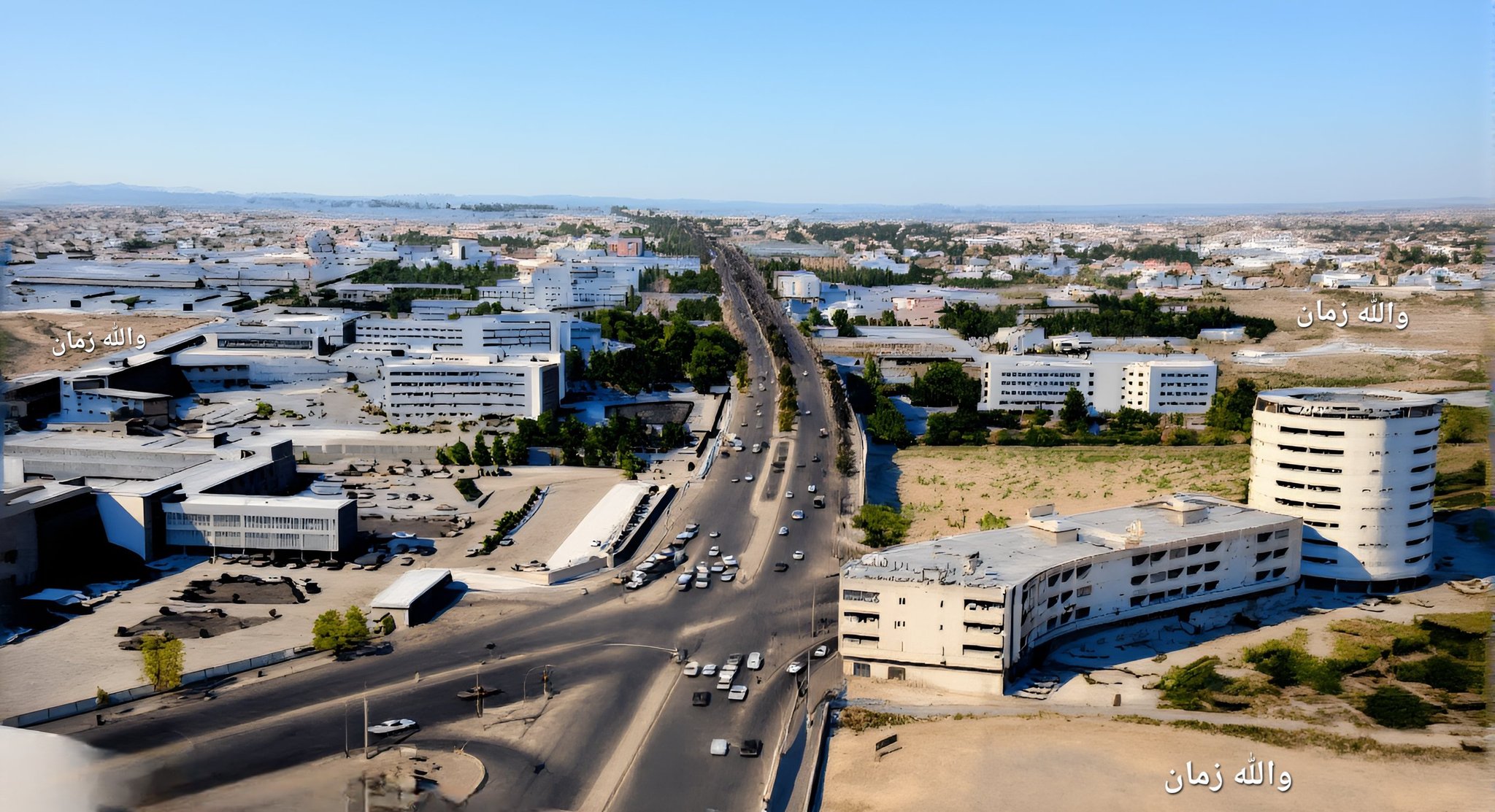 لقطة من شارع المطار القديم بالثمانينات الهجرية