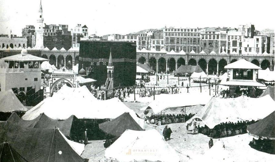 صورة نادرة للحرم المكي قبل 100 عام