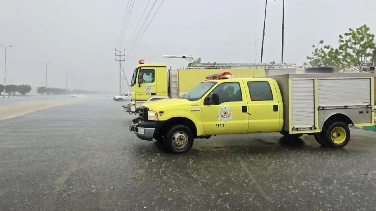 الدفاع المدني: استمرار الأمطار الرعدية حتى الجمعة.. فيديو