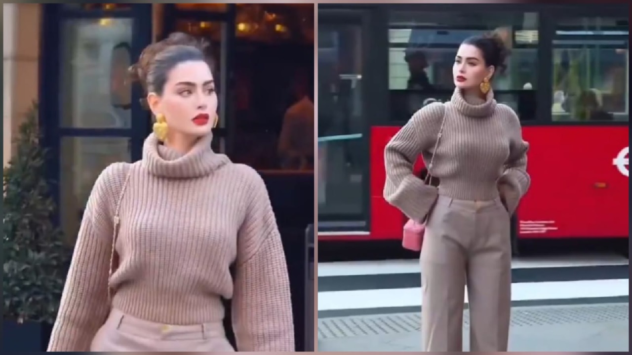 روان بن حسين تتألق بإطلالة عصرية في شوارع لندن.. فيديو