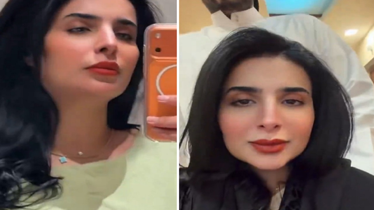 صالحة القحطاني تستمتع بأغنية يا ليتني رجال قبل دخولها غرفة الولادة.. فيديو