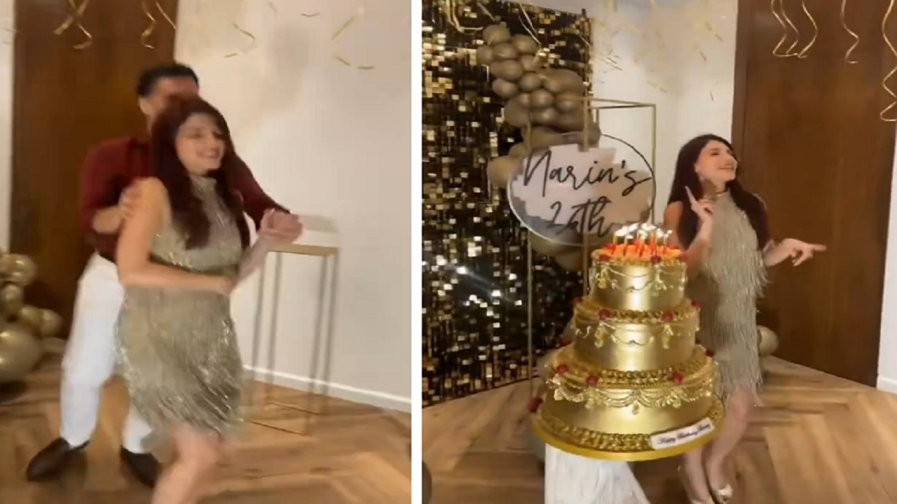 نارين بيوتي تحتفل بيوم ميلادها بالزغرودة.. فيديو