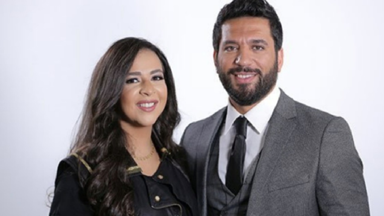 رسالة رومانسية من حسن الرداد لزوجته إيمي سمير غانم