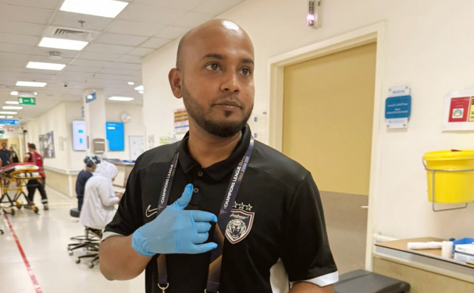 استقرار حالة لاعب جوهور بعد الإصابة أمام الأهلي