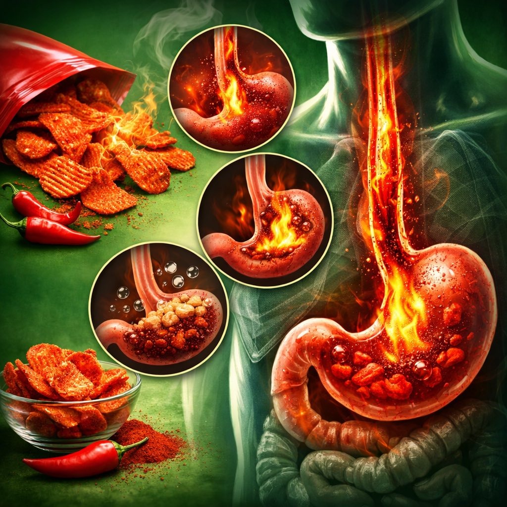 أخصائي: الشيبس الحار يسبب التهابات المعدة ويرفع السمنة والضغط