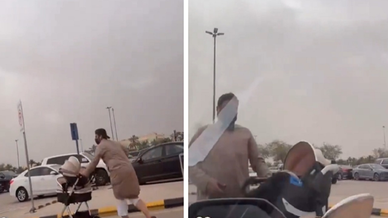 سعيد الزهراني يلهو بعربة أطفال ومتابعيه يردون: مسوين فيلم وترند وما فيه طفل.. فيديو