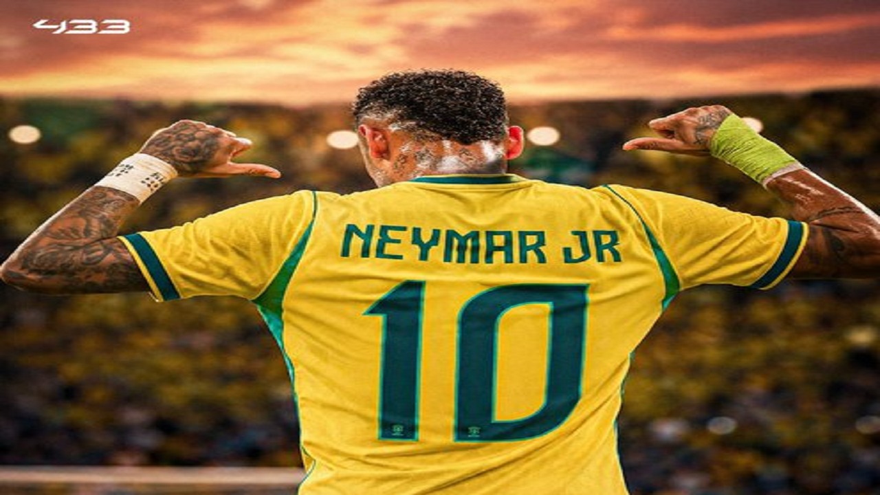 نيمار يرتدي الرقم 10 مع البرازيل في كأس العالم