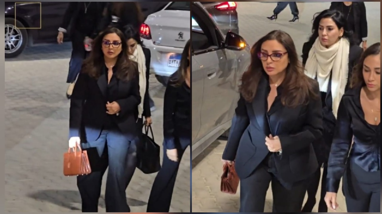 أنغام تصل لتقديم واجب العزاء في هاني شاكر.. فيديو