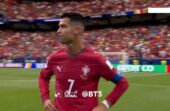 حسرة رونالدو بعد التعادل امام الكونغو.. فيديو