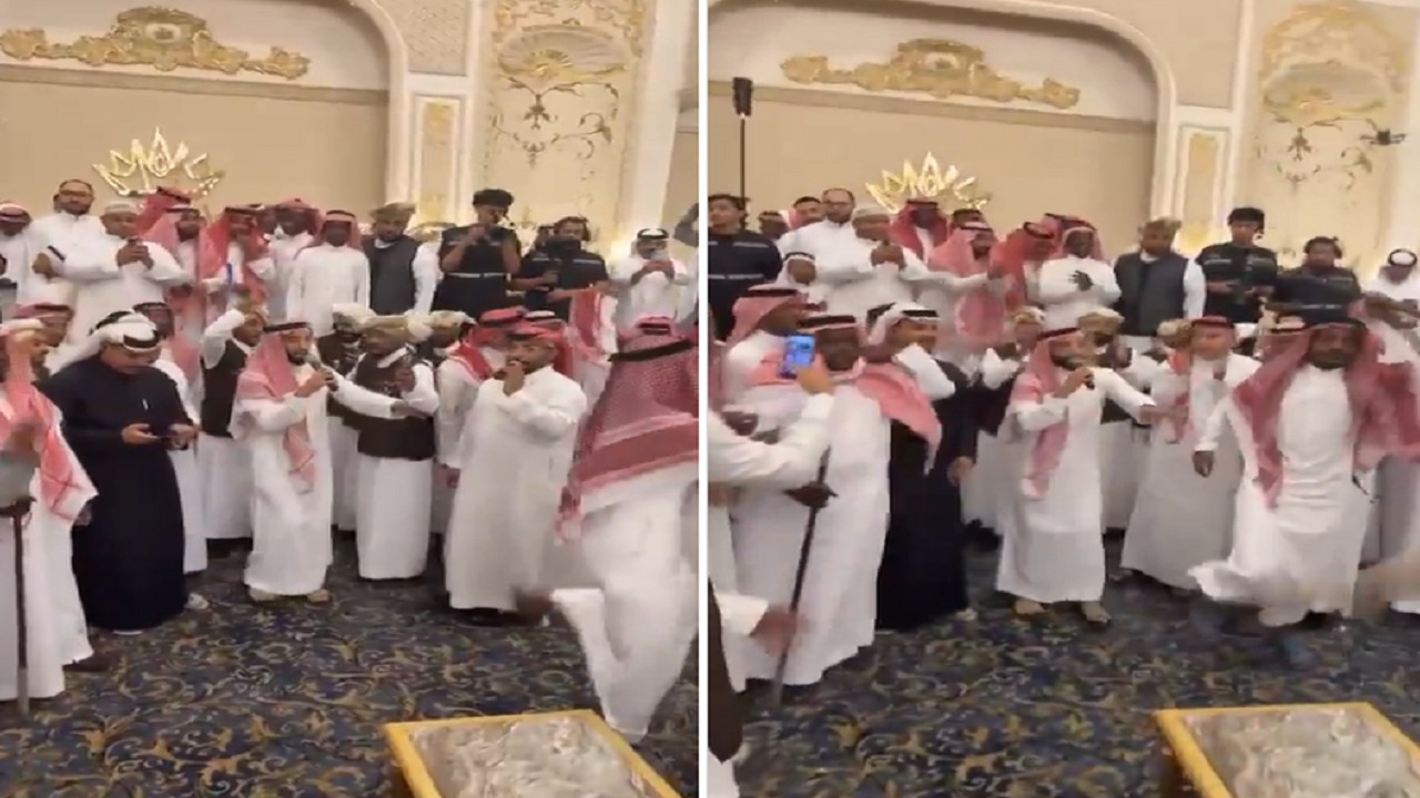 صالح أبو الشامات يُحيي حفل زفاف ريان حامد بأهازيج الأهلي.. فيديو