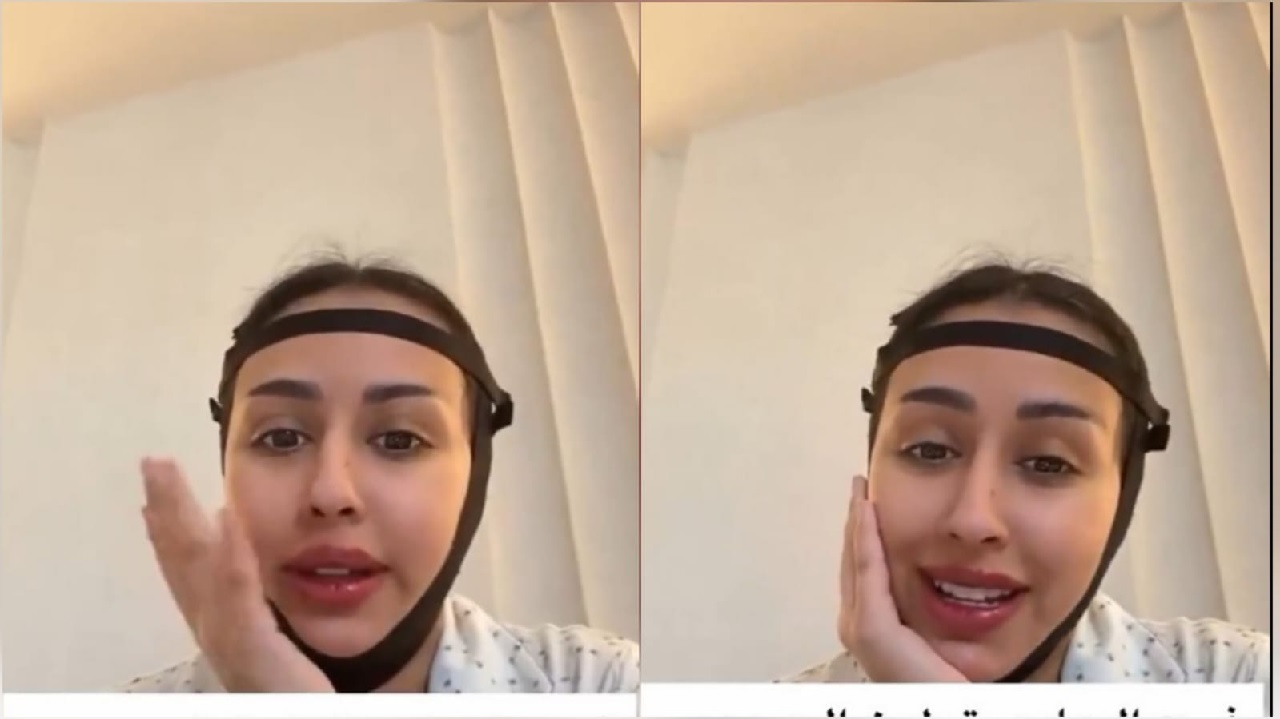 فرح الهادي تطمئن محبيها بعد عملية شفط اللغلوغ.. فيديو