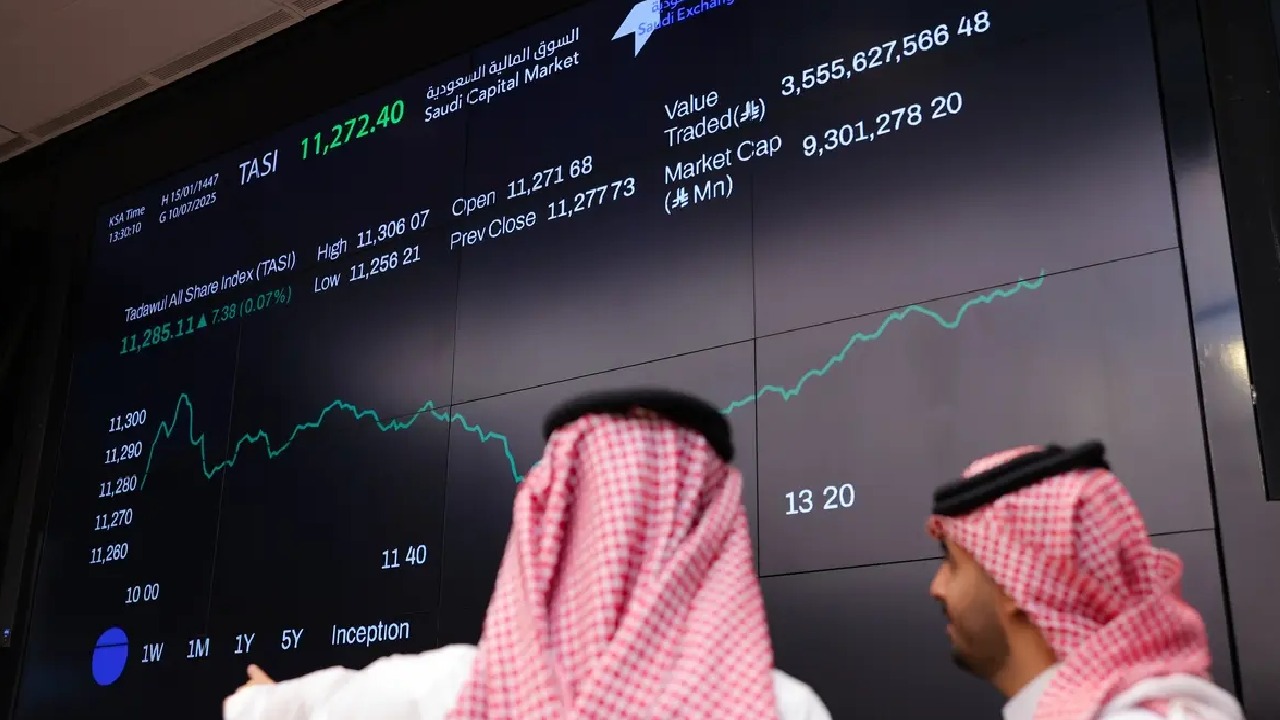 مؤشر سوق الأسهم يغلق مرتفعًا