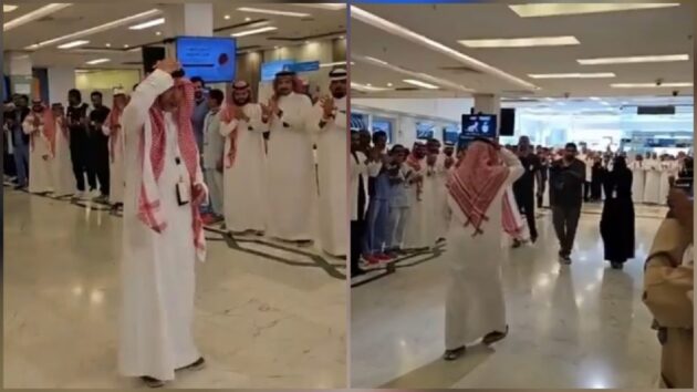 وداع مؤثر لمدير مستشفى الملك فهد بعد انتهاء فترة تكليفه.. فيديو