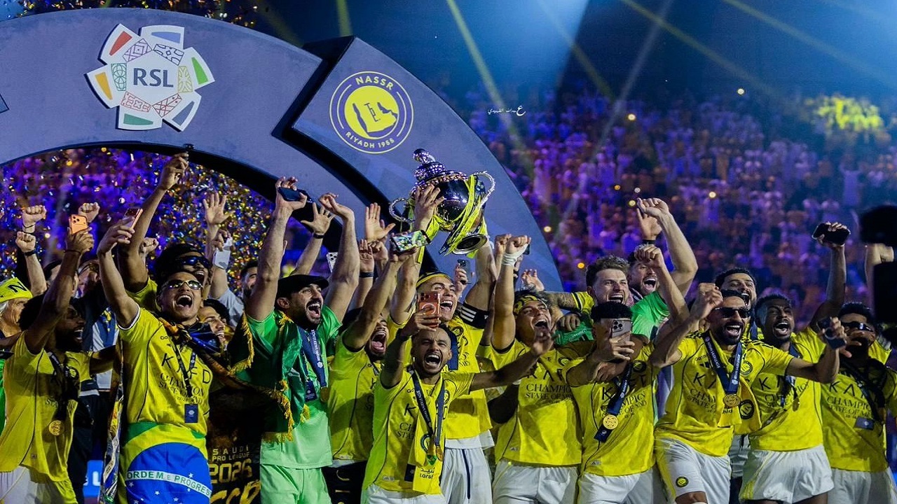 النصر يعتزم إقامة احتفالية كبرى بعد التتويج بلقب الدوري