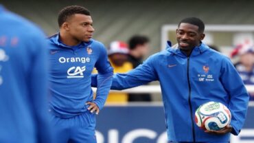 ديمبلي يرد على منتقدي مبابي