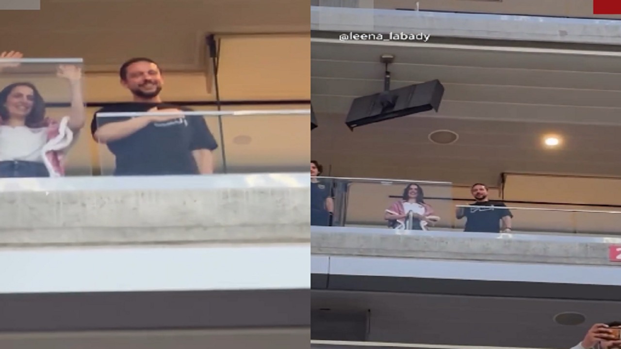 ولي العهد الأردني والأميرة رجوة يحيّيان الجماهير في مدرجات ملعب سان فرانسيسكو.. فيديو