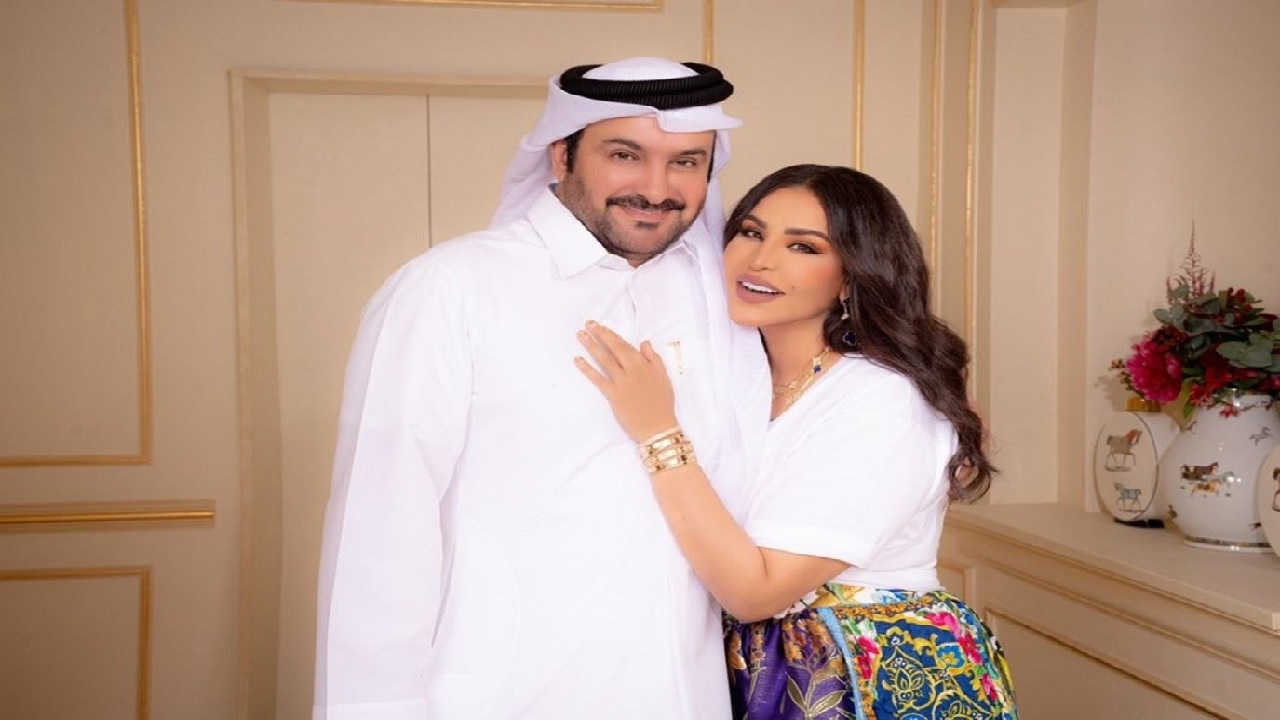 أحلام ومبارك الهاجري يحتفلان بذكرى زواجهما الـ26.. فيديو