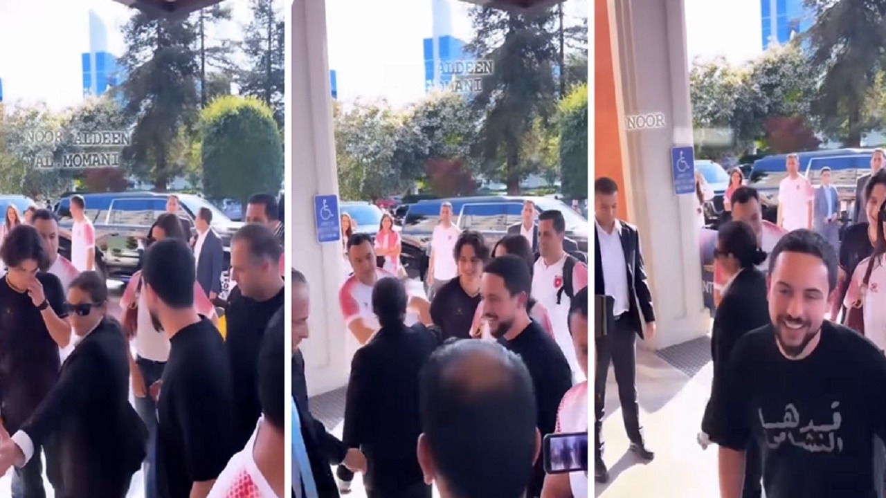 ردة فعل ولي عهد الأردن بعد منع شقيقه من الدخول إلى الملعب.. فيديو