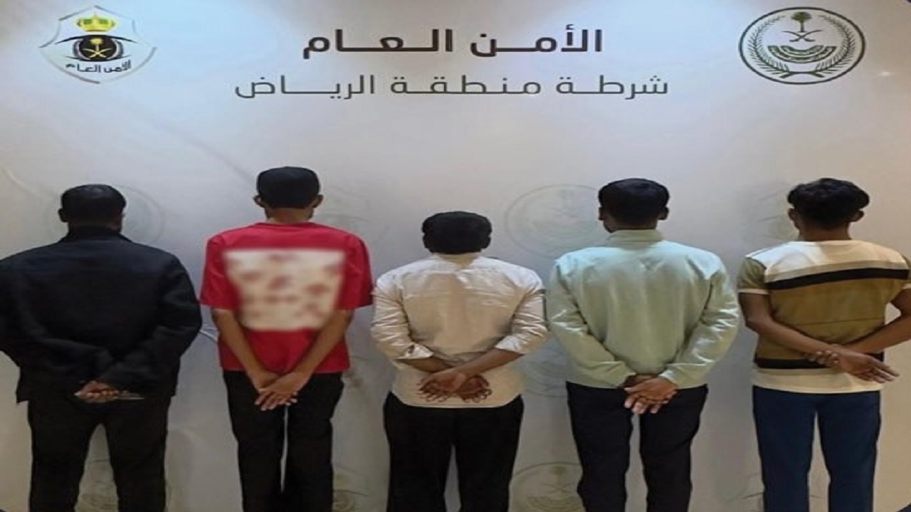 شرطة الرياض تضبط 5 مقيمين لممارستهم التسول