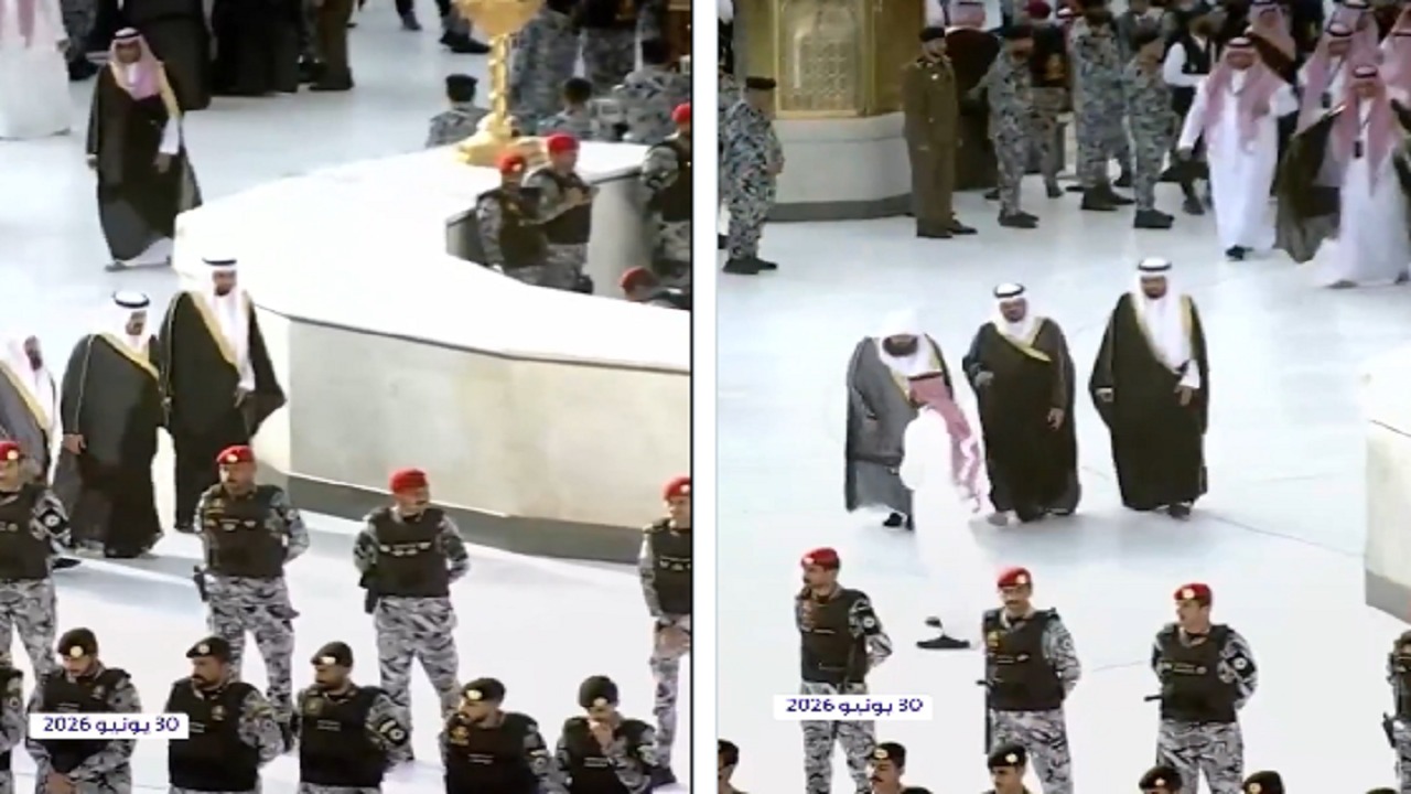 نائب أمير مكة يتشرف بغسل الكعبة.. فيديو