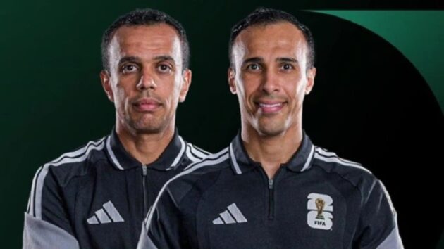 الطريس والعبكري ضمن طاقم تحكيم مباراة إنجلترا والكونغو