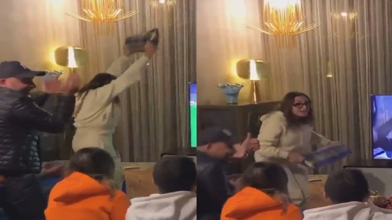 الفنانة أنغام تحتفل بطريقة جنونية بهدف المنتخب السعودي في الأوروغواي.. فيديو