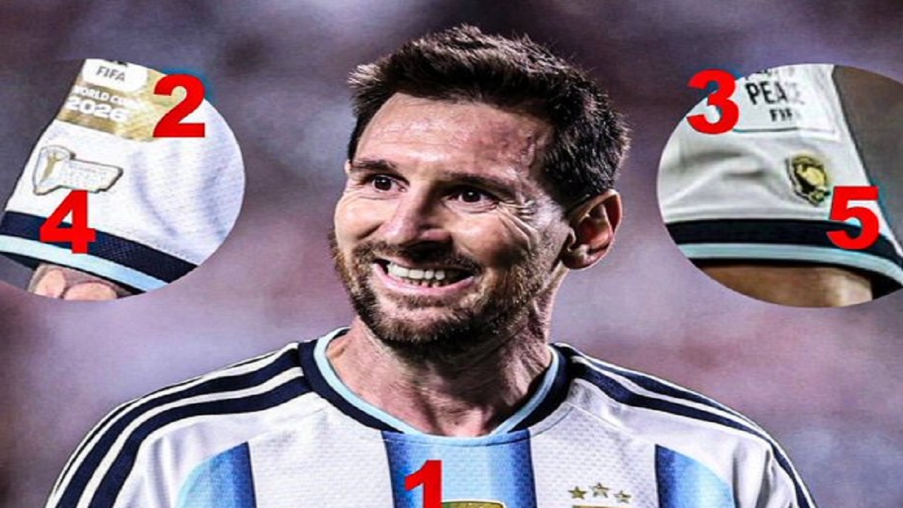 5 شارات تزين قميص ليونيل ميسي في كأس العالم