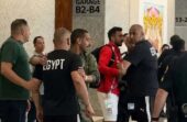 إبراهيم حسن يشتبك مع رجل أمن دفاعاً عن طفل مصري
