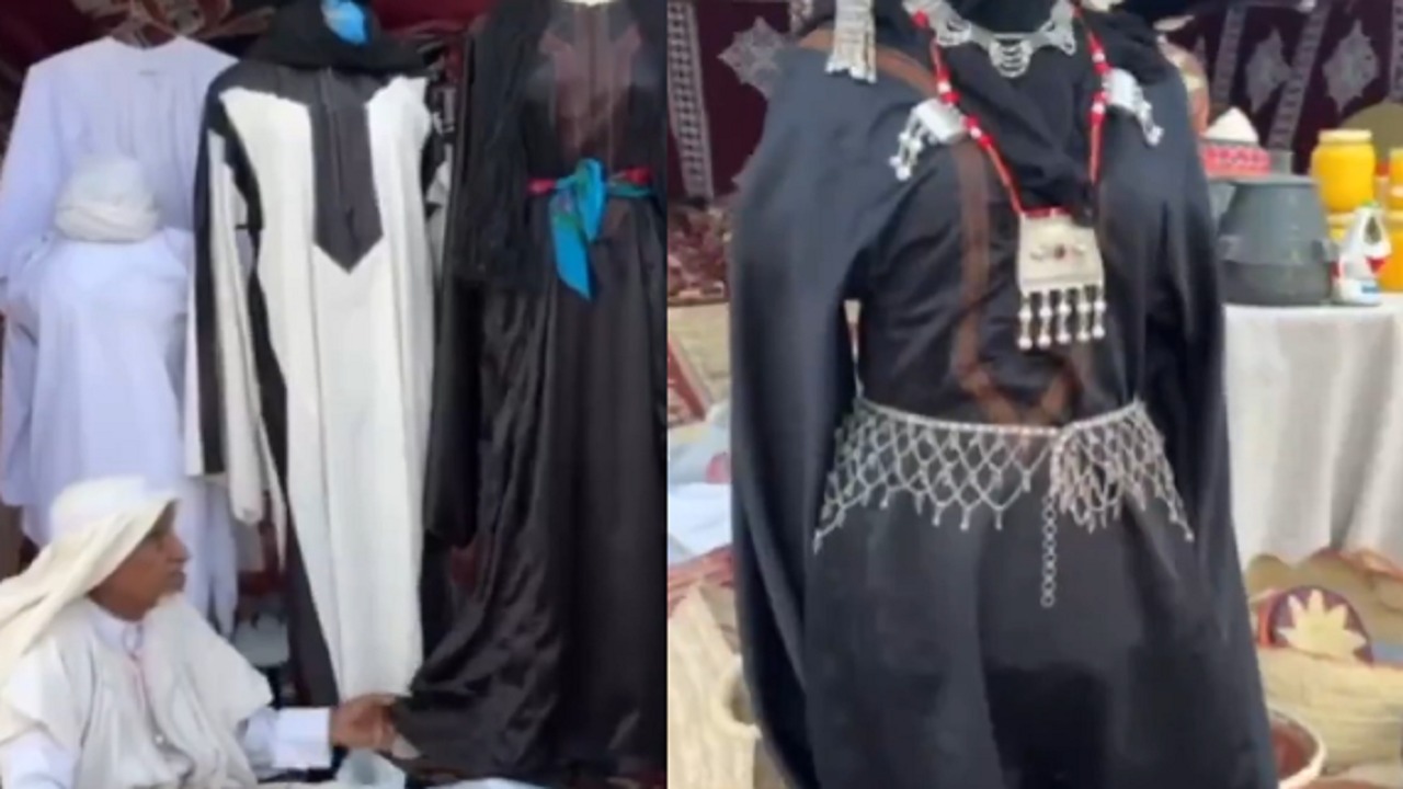 مواطن يبرع في خياطة الأزياء النجرانية القديمة.. فيديو