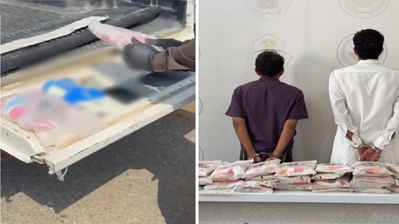 القبض على وافدين لترويجهما 27 كيلوجرامًا من الحشيش في عسير.. فيديو