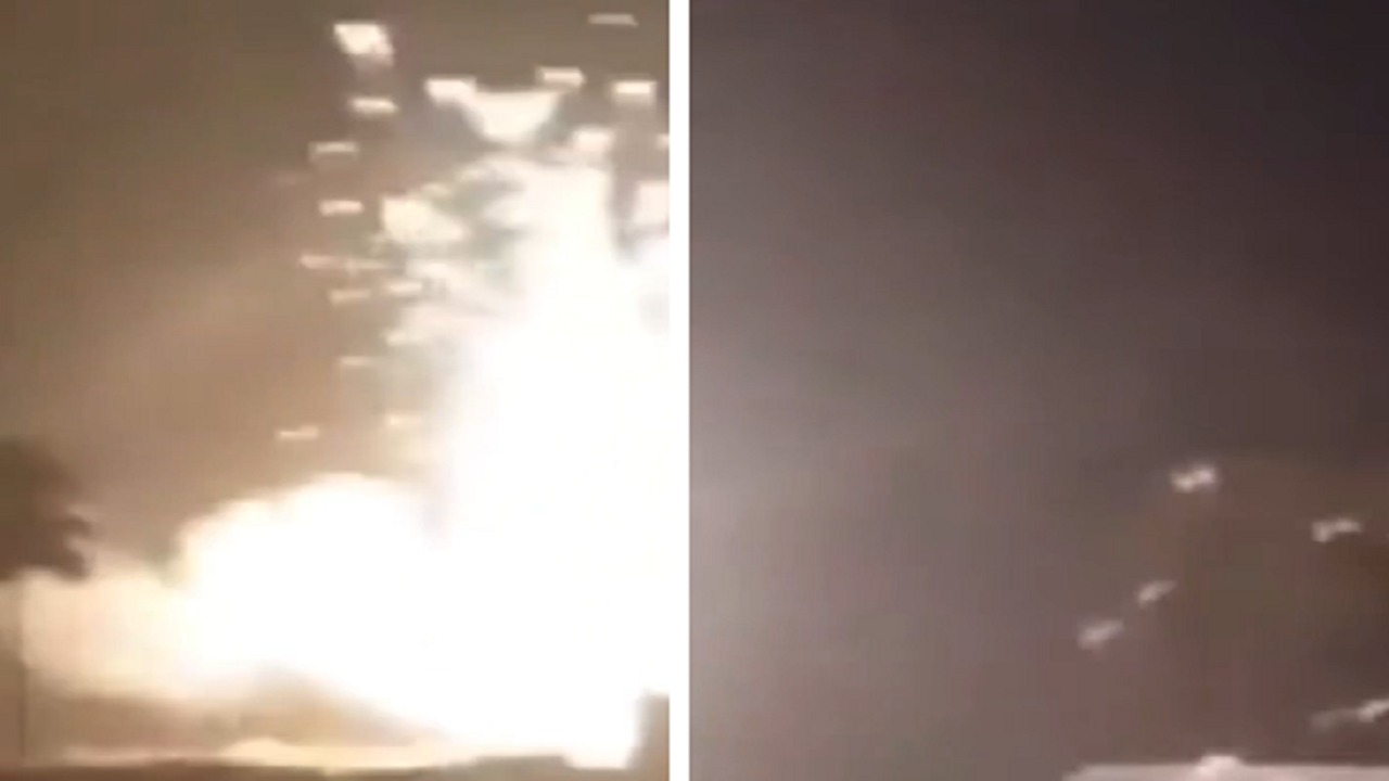 لحظة هروب عناصر الميلشيات في العراق من القصف السعودي.. فيديو
