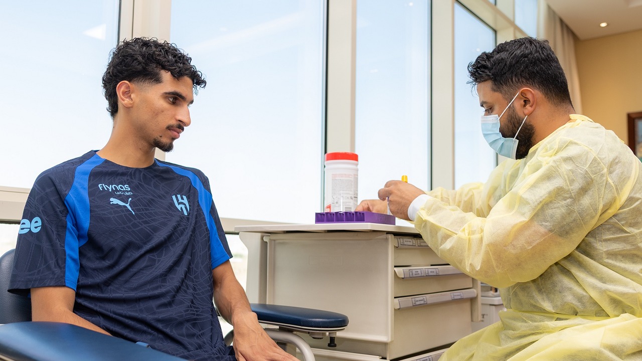 لاعبو الهلال يجرون فحوصات طبية.. صور