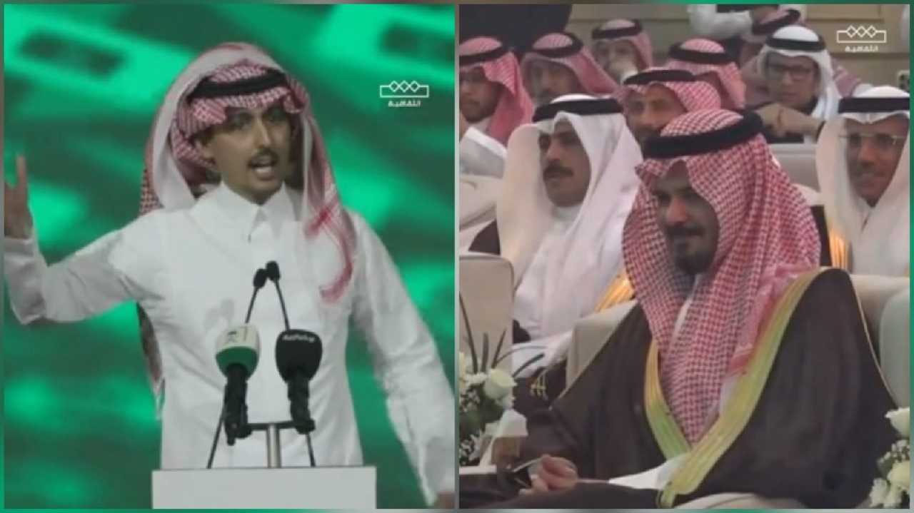 السكران يتغنى بالملك سلمان في قصيدة مؤثرة بحضور أمير المدينة.. فيديو