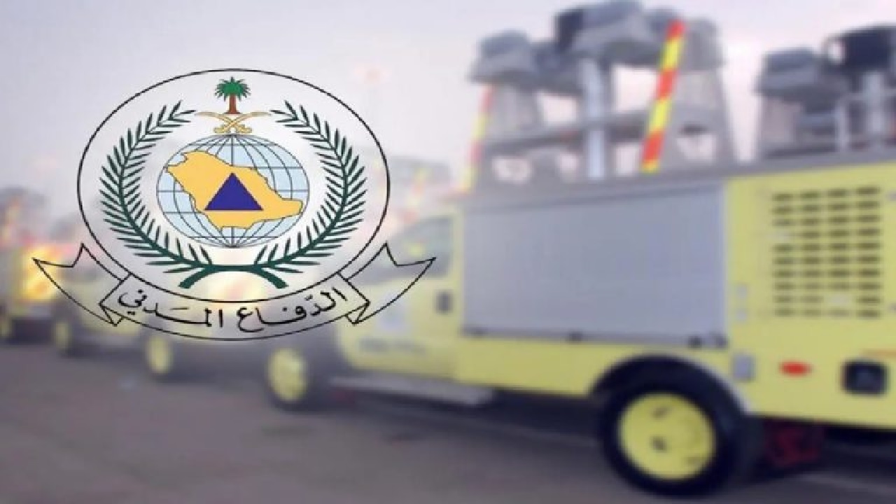 اخماد حريقًا في محل تجاري بمحطة وقود بحائل