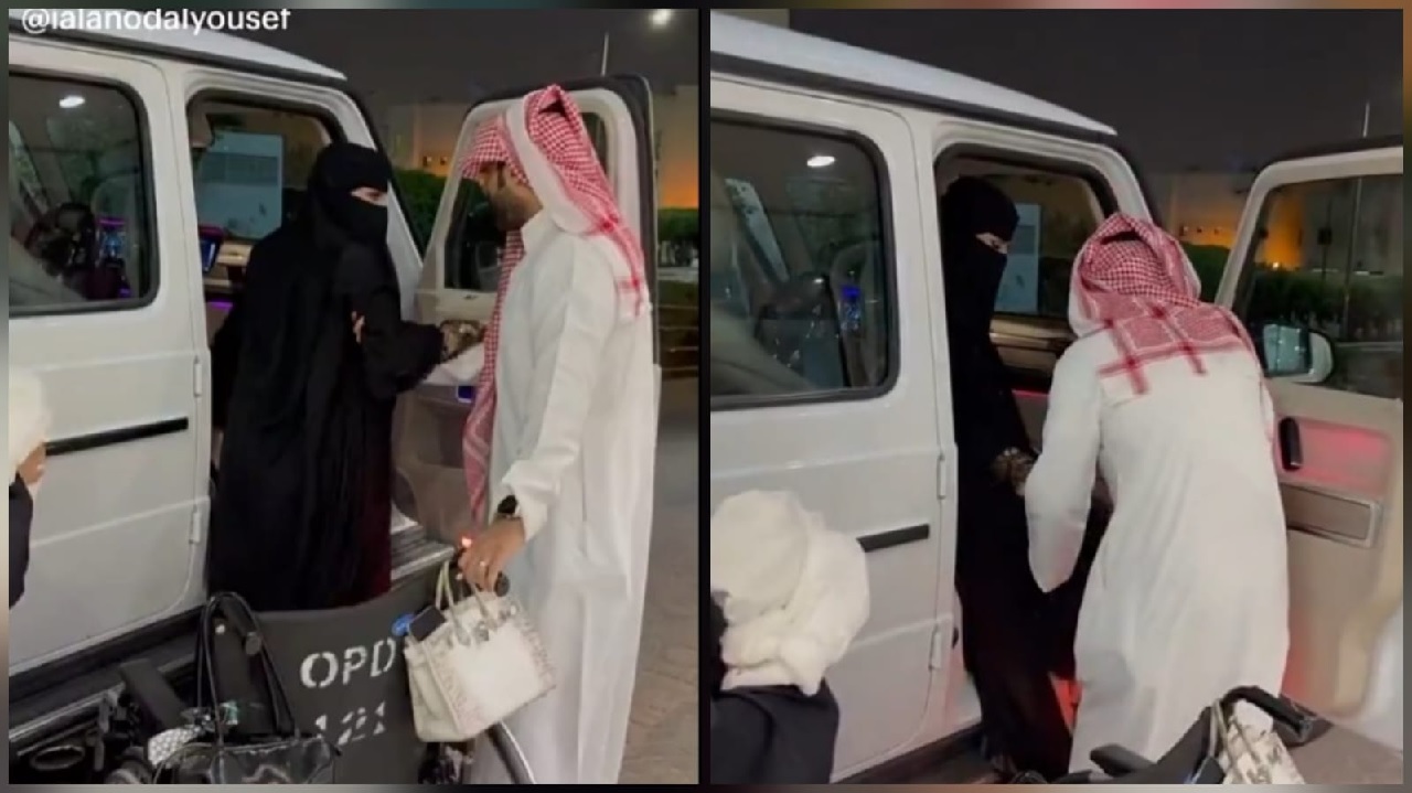 العنود اليوسف توثق اهتمام زوجها بها عقب الولادة.. فيديو