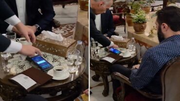 أحمد الشرع يجري أول عملية دفع بـ الفيزا في دمشق بعد رفع العقوبات.. فيديو