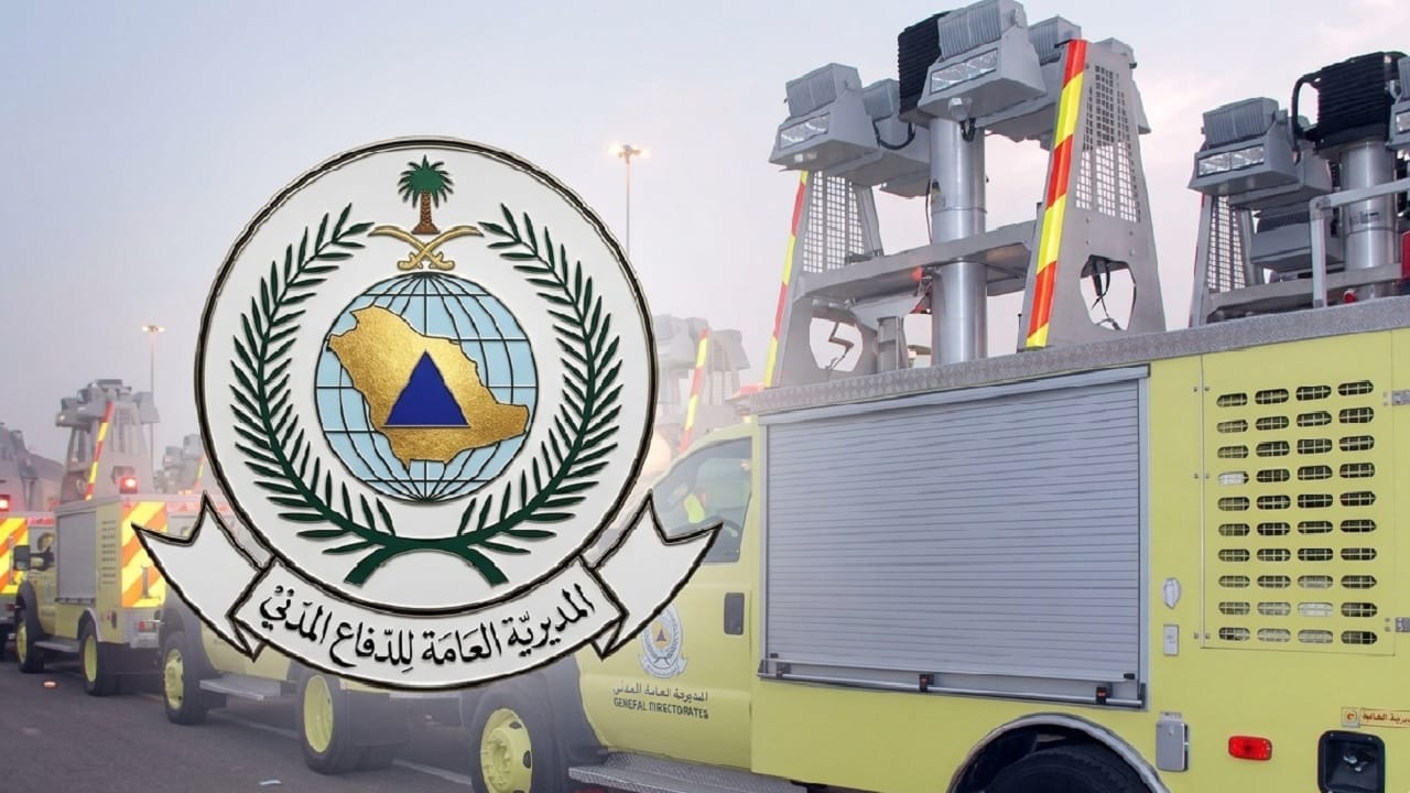 إخماد حريقًا في مقدمة شاحنة بجدة