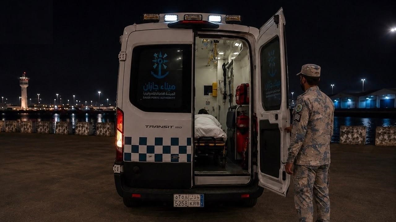 حرس الحدود بجازان ينقذ مقيمًا تعرض لوعكة صحية في عرض البحر